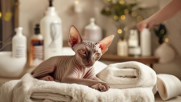 Cuidados com a Pele do Sphynx em Casa
